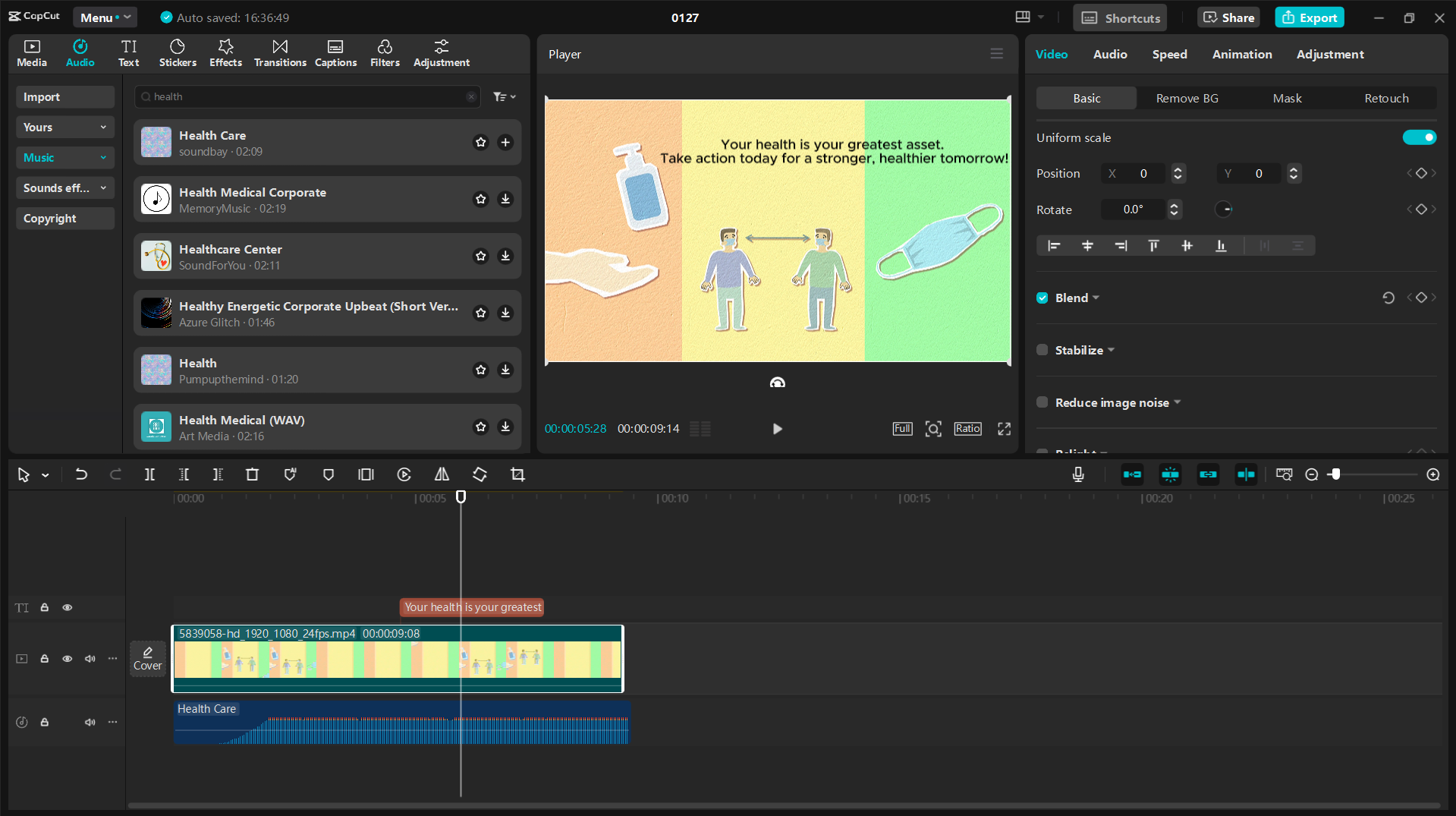 Customizing and enhancing the 3d explainer video with CapCut's AI features