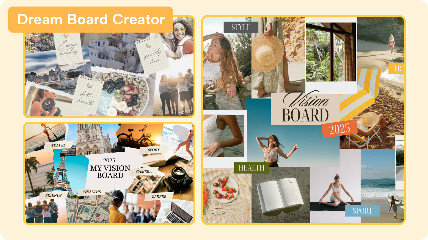 Dream board creator