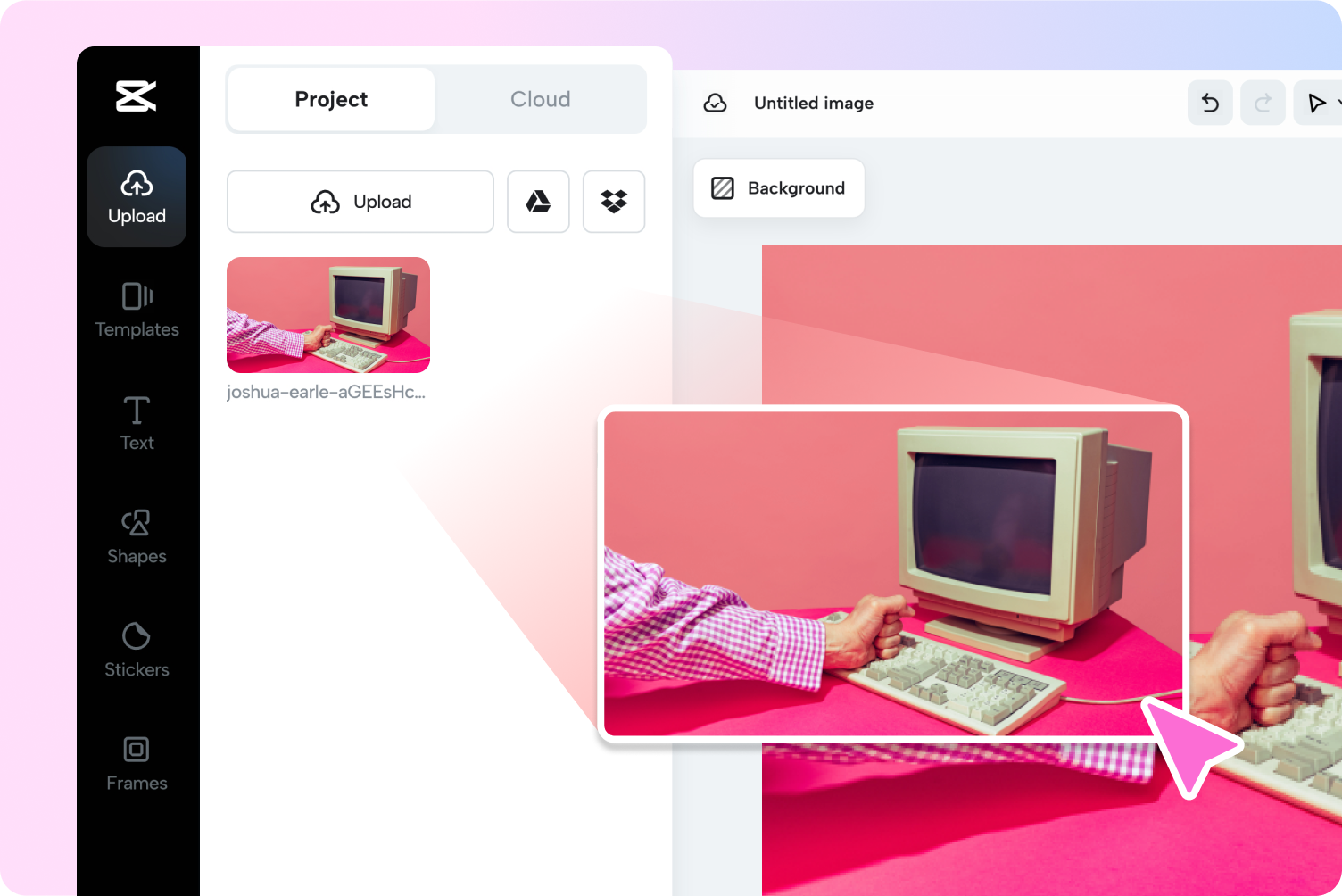 ขั้นตอนที่ 1: อัปโหลดภาพ