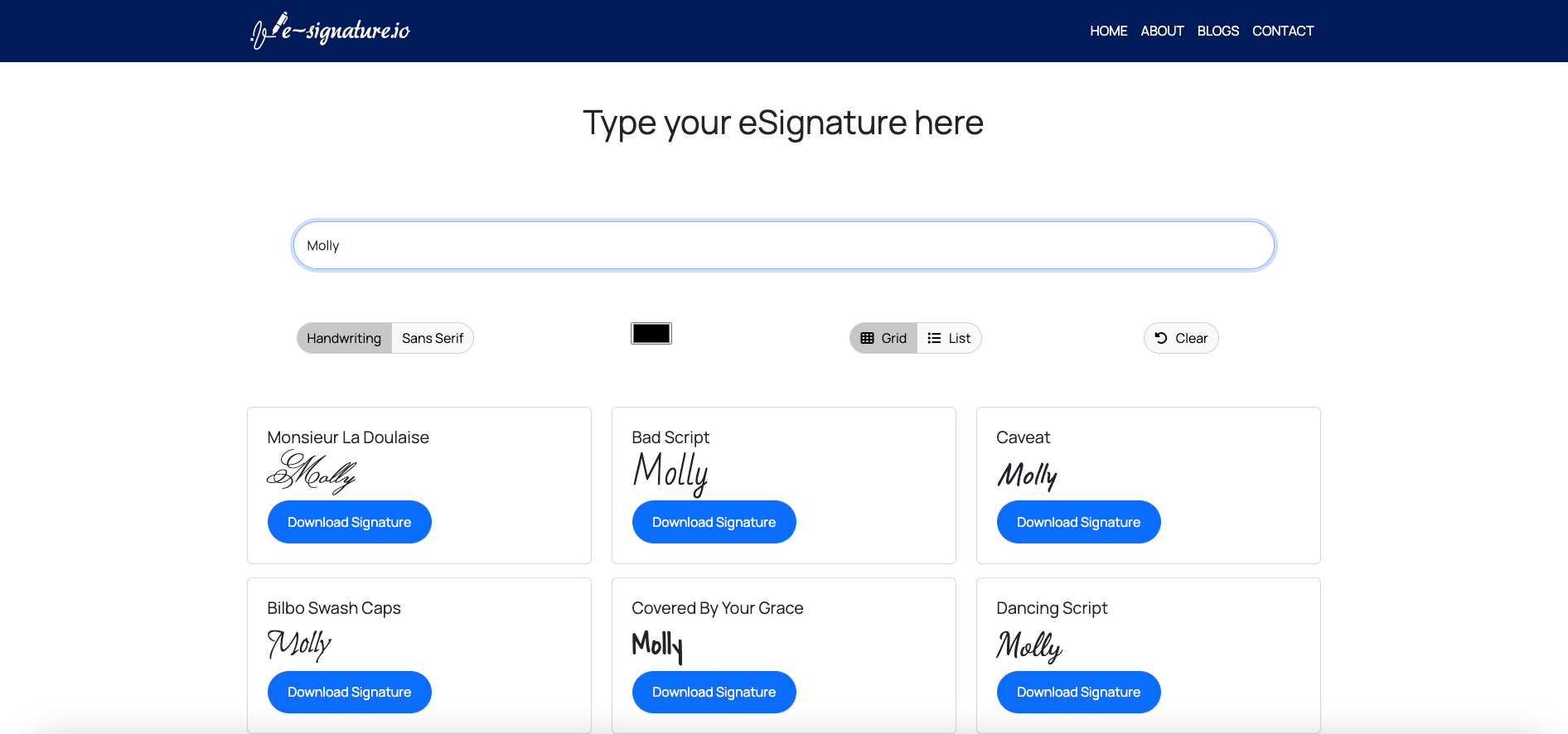 무료 온라인 전자 서명 생성기