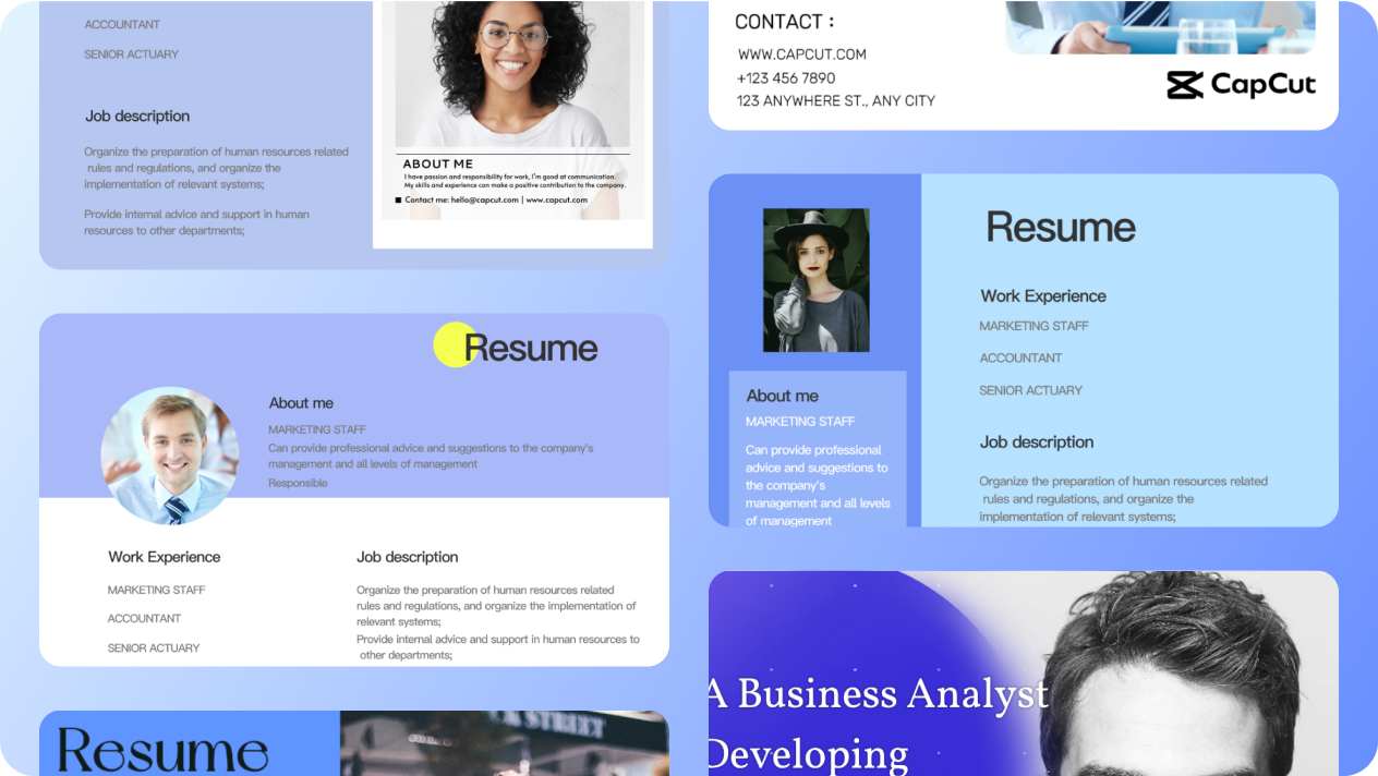 Professionally designed templates specifically tailored for cover letters