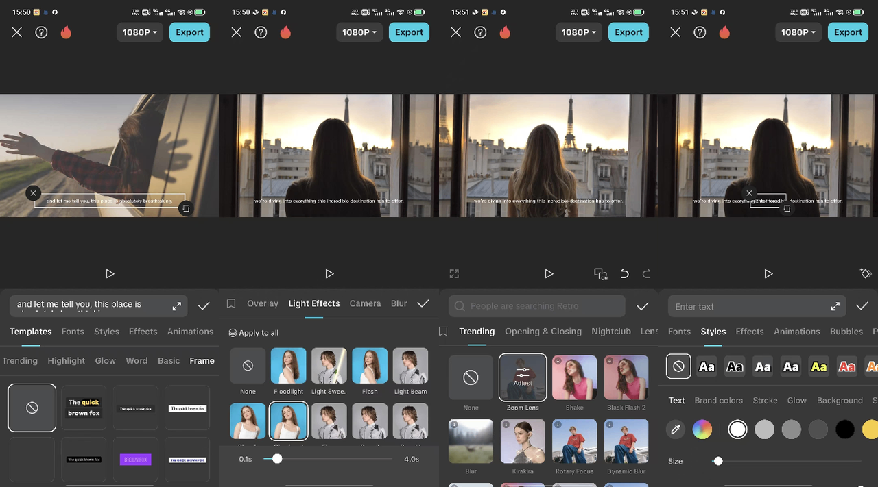 Edit the video using advanced tools