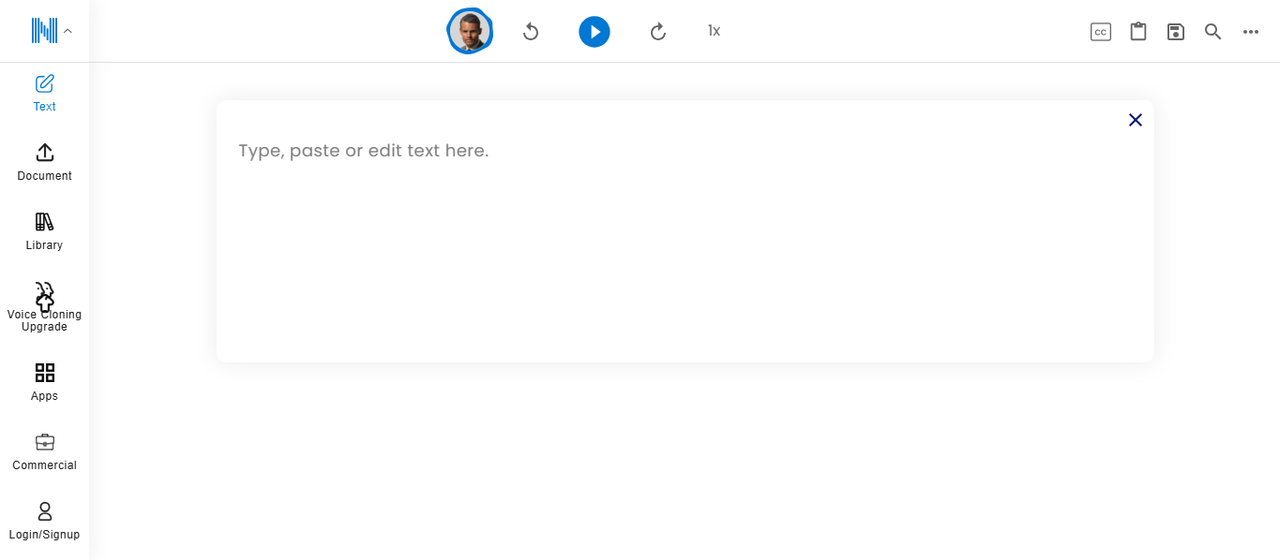 Upload your text file