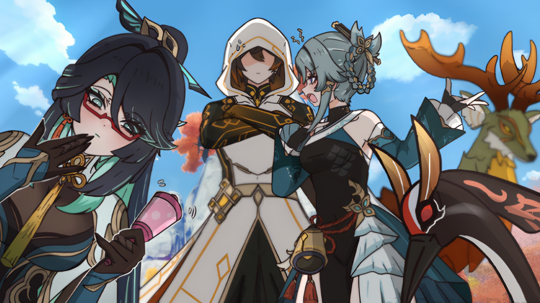 Usando a voz do Genshin Impact em fan art e memes