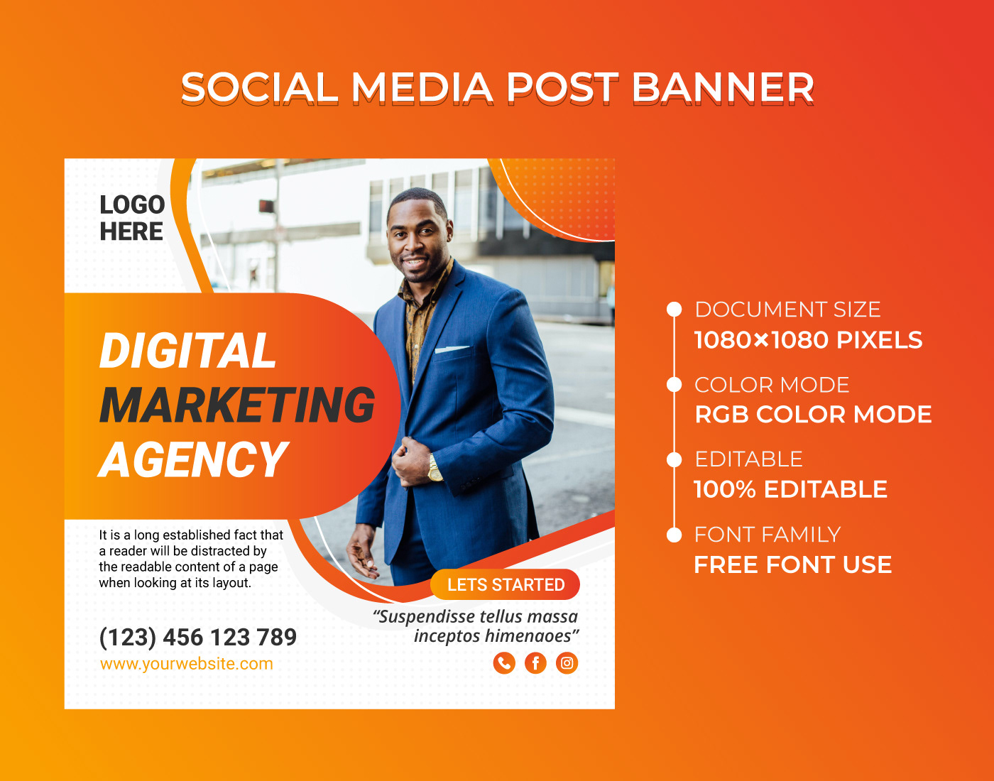 Text editor used for creating social media grapgics