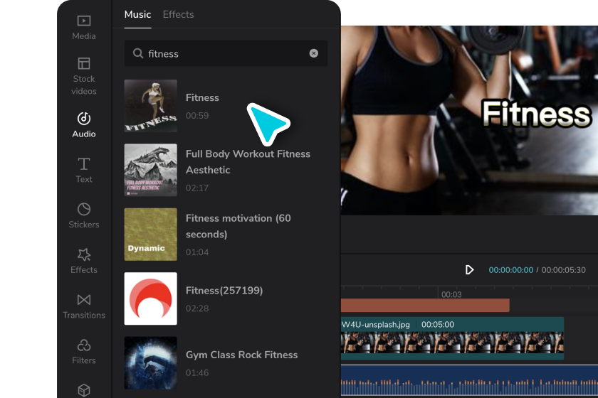 Edit and polish your fitness videos