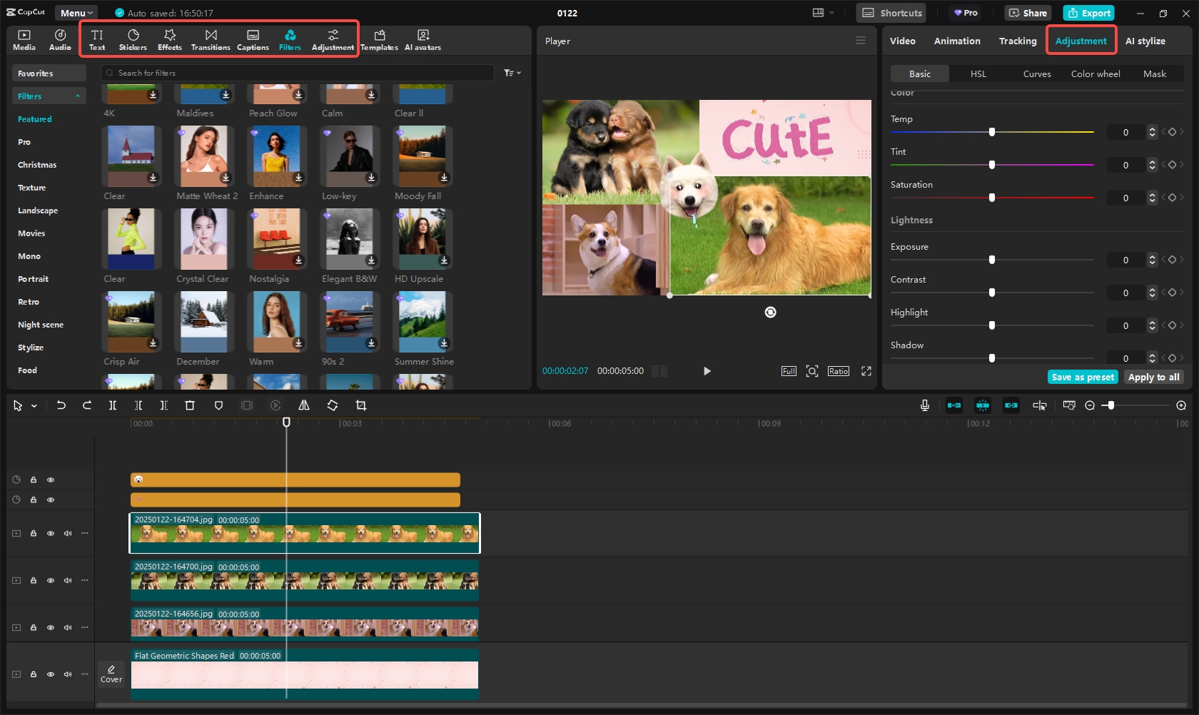 Налаштуйте зображення вашої фотографії