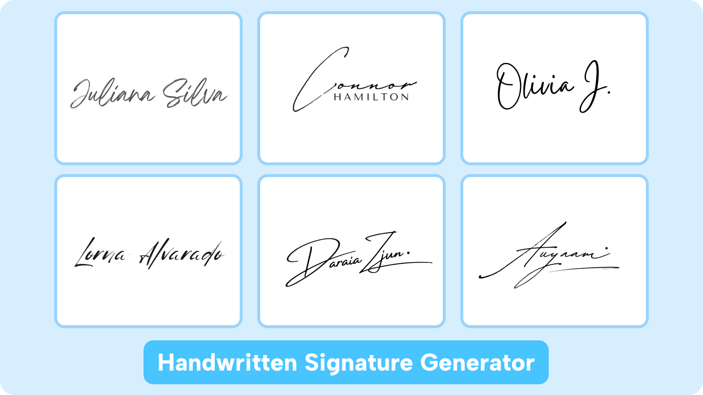 handwritten signature generator
