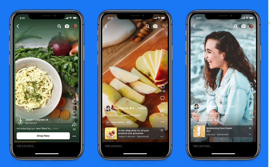 Publicités Facebook intégrées