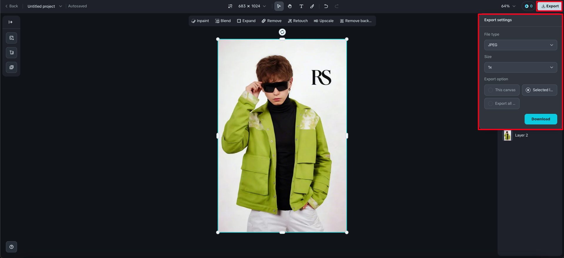 Umieść logo na zdjęciu za pomocą AI
