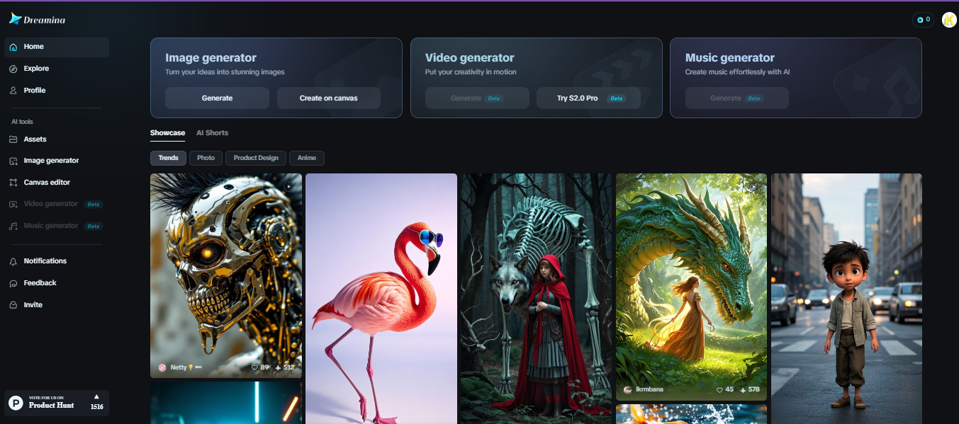 El creador gratuito del storyboard de Dreamina