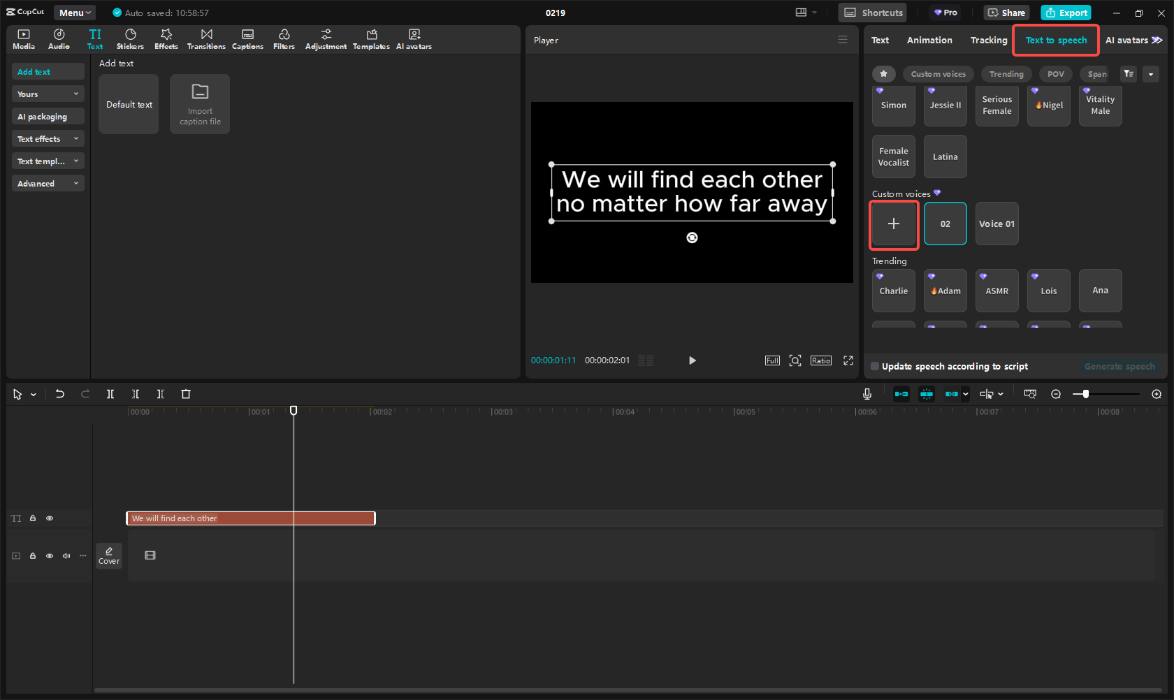 Gerar as vozes dos personagens de Genshin