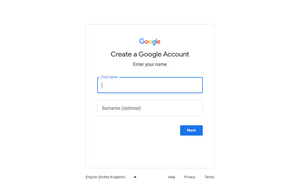 Gambar yang menunjukkan cara membuat Gmail