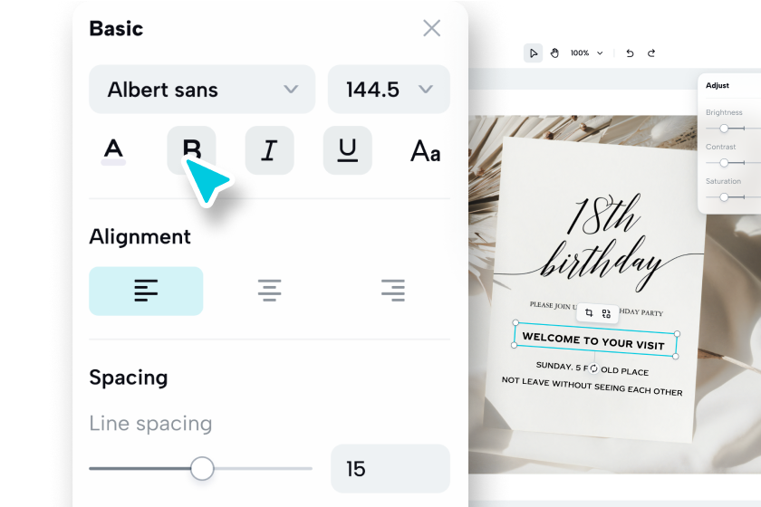 Personaliza la plantilla