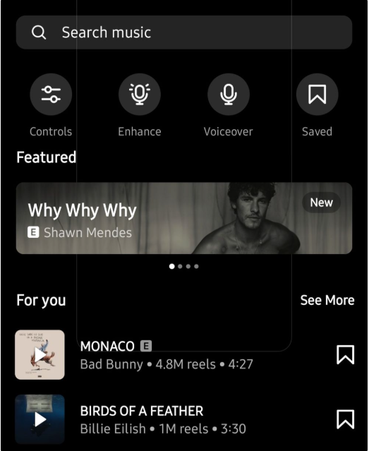 Showing how to make interesting reels by adding music