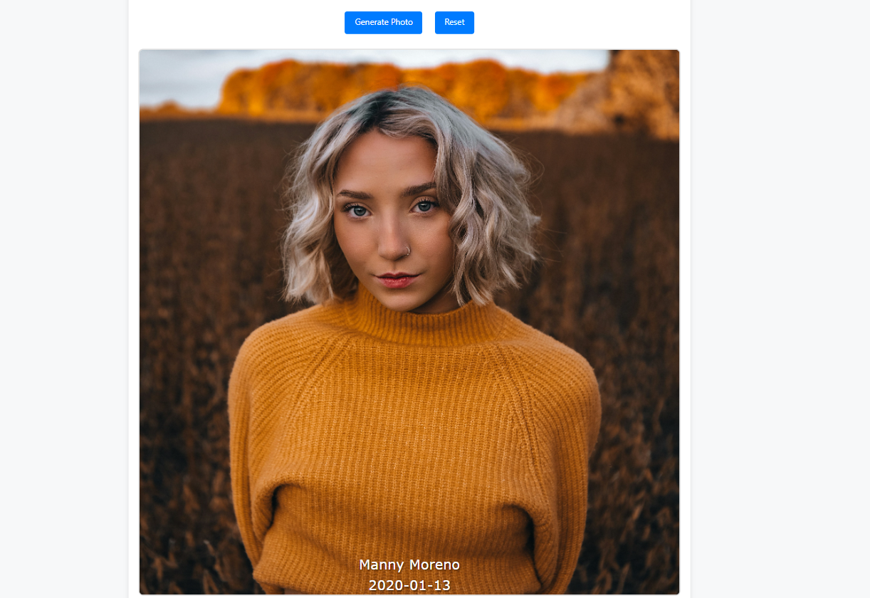 Add name and photo with A To Z Tools