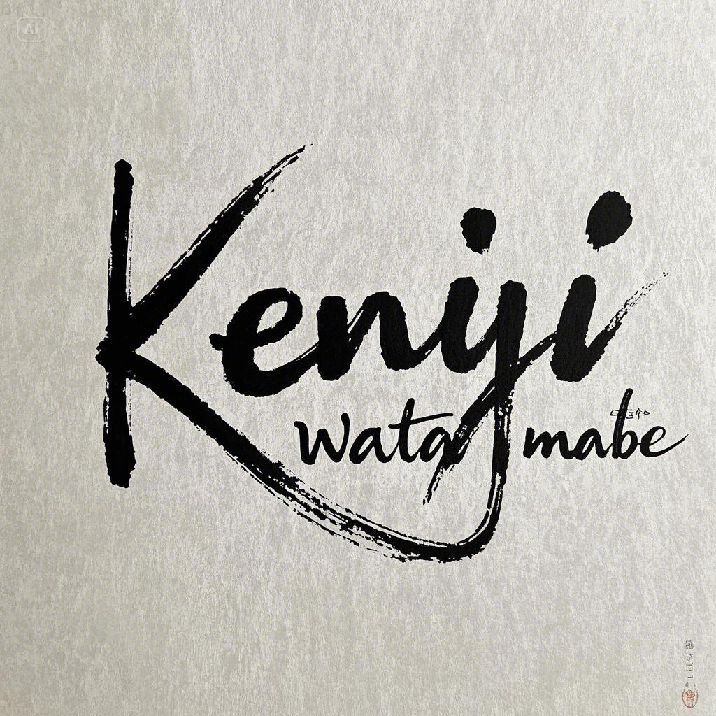 Organic brush signature calligraphy