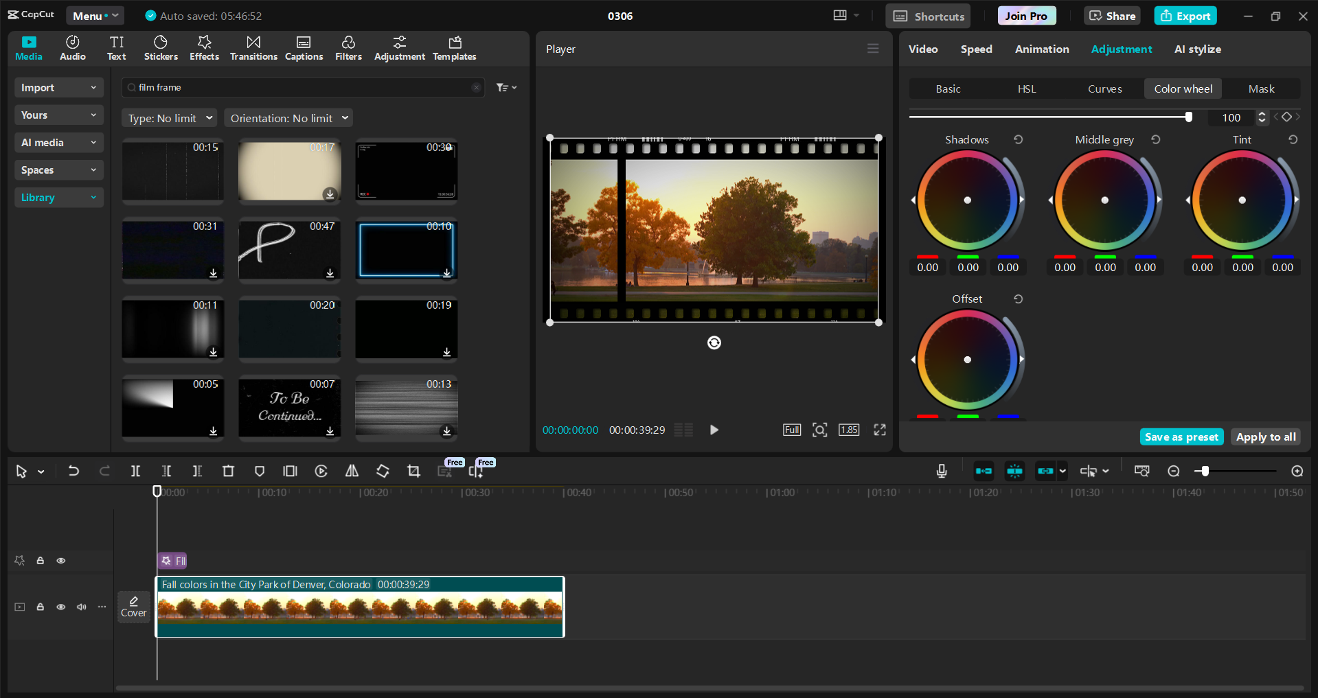 Interface of the CapCut desktop video editor - ένας εύκολος τρόπος για να προσθέσετε επικάλυψη πλαισίου φιλμ σε βίντεο
