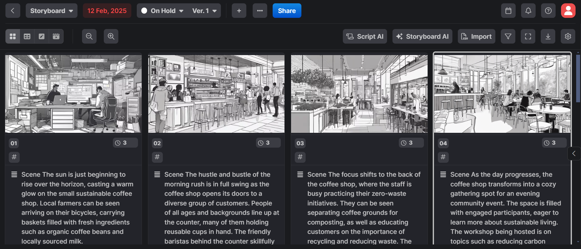 Generador de storyboard KROCK creaciones de IA
