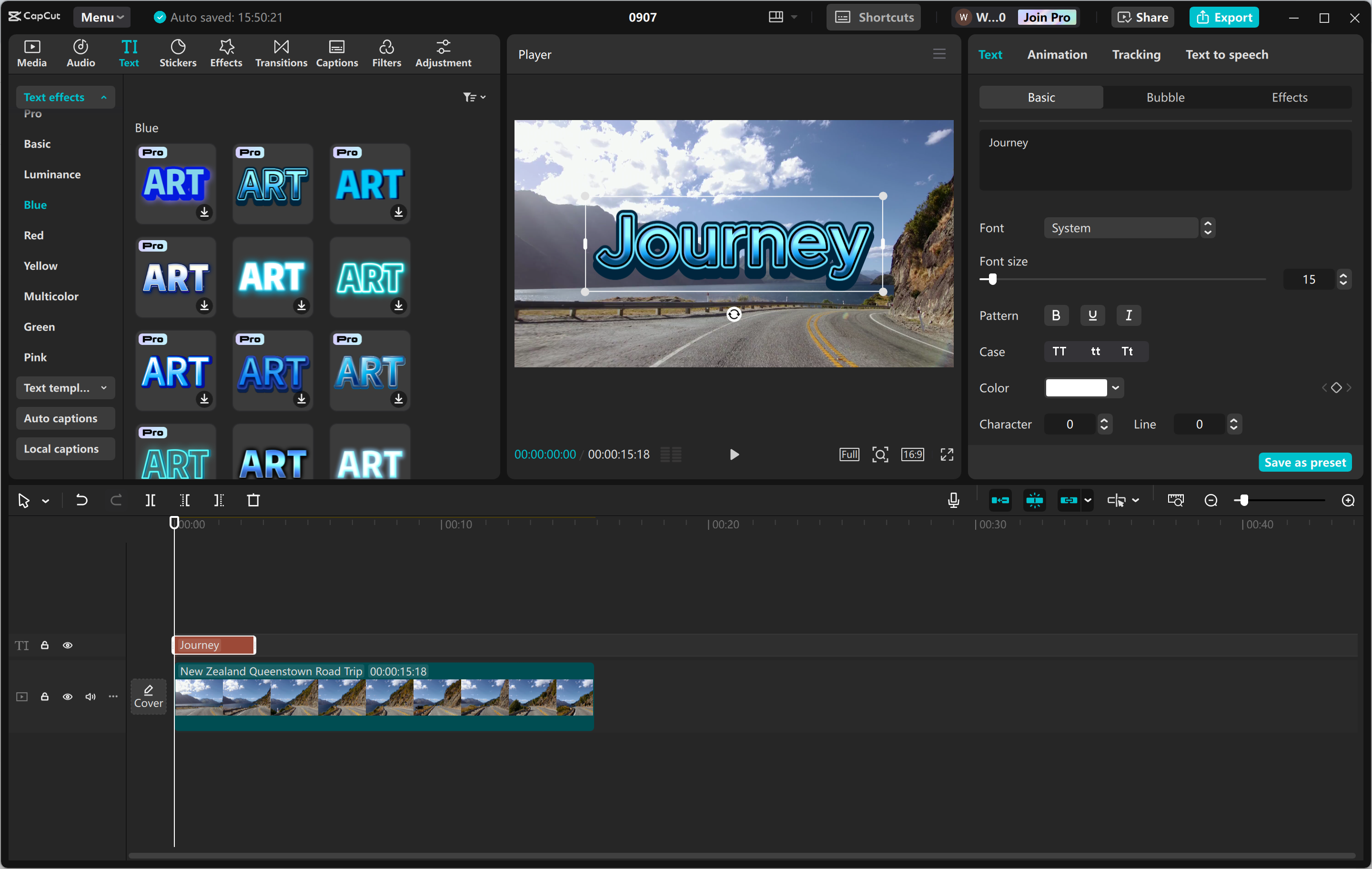 Interface of the CapCut desktop video editor - the best tool to write text on images