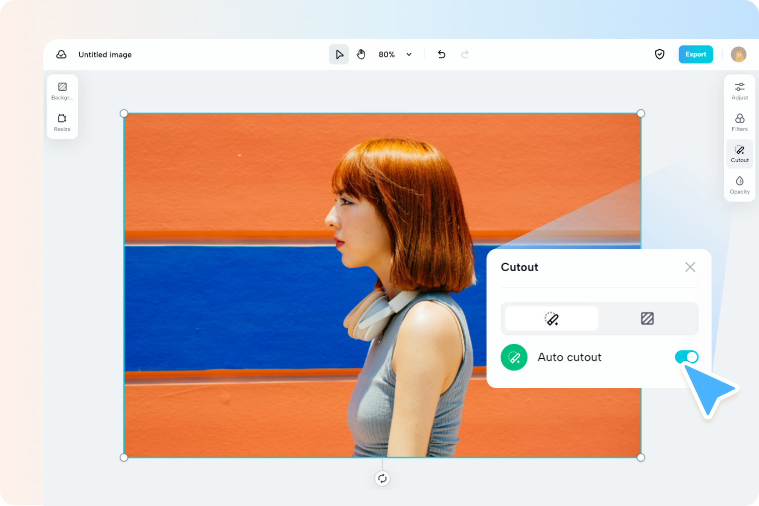 2. lépés: Legyen átlátszó a háttér