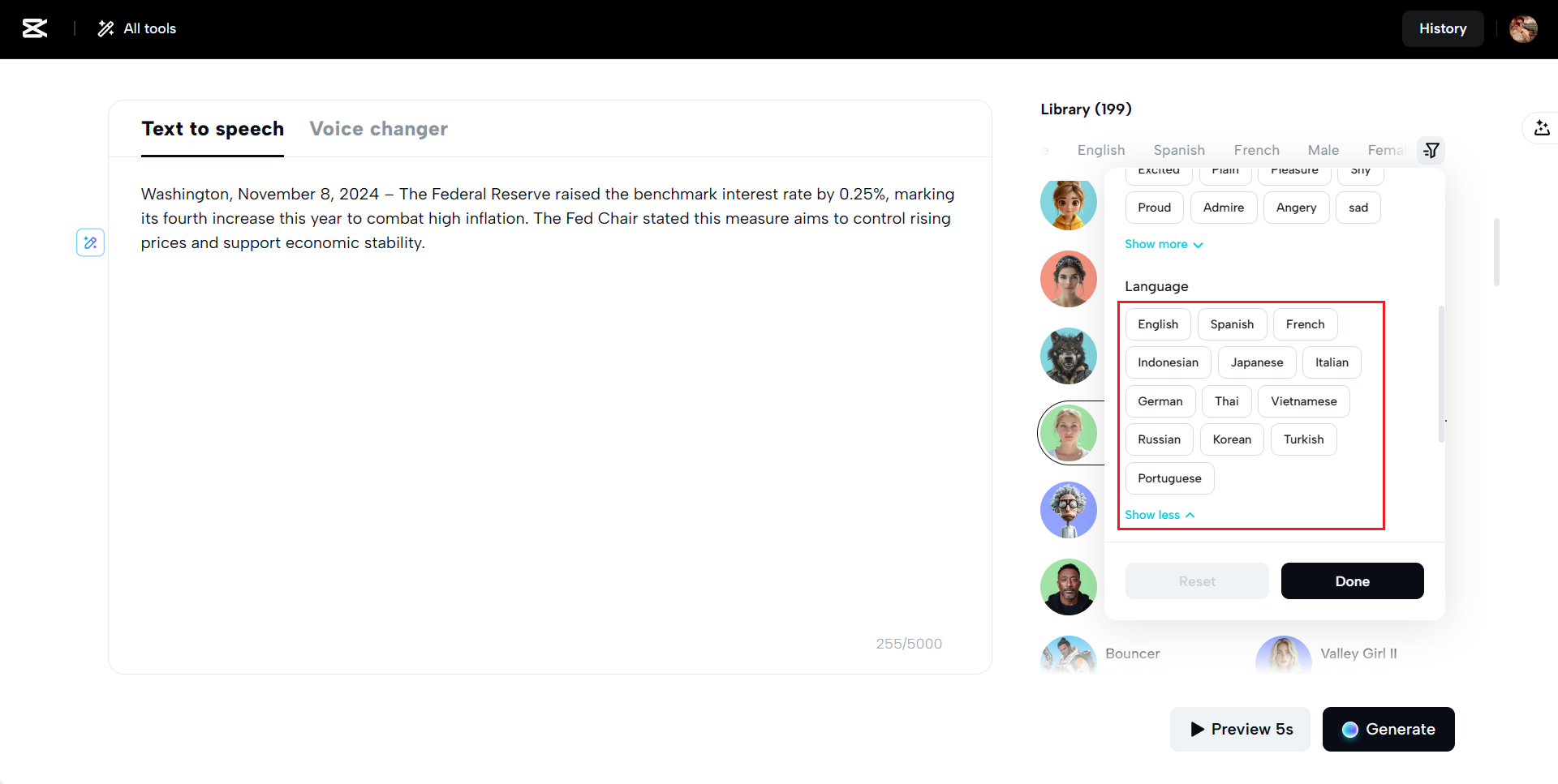 Suporte multilíngue