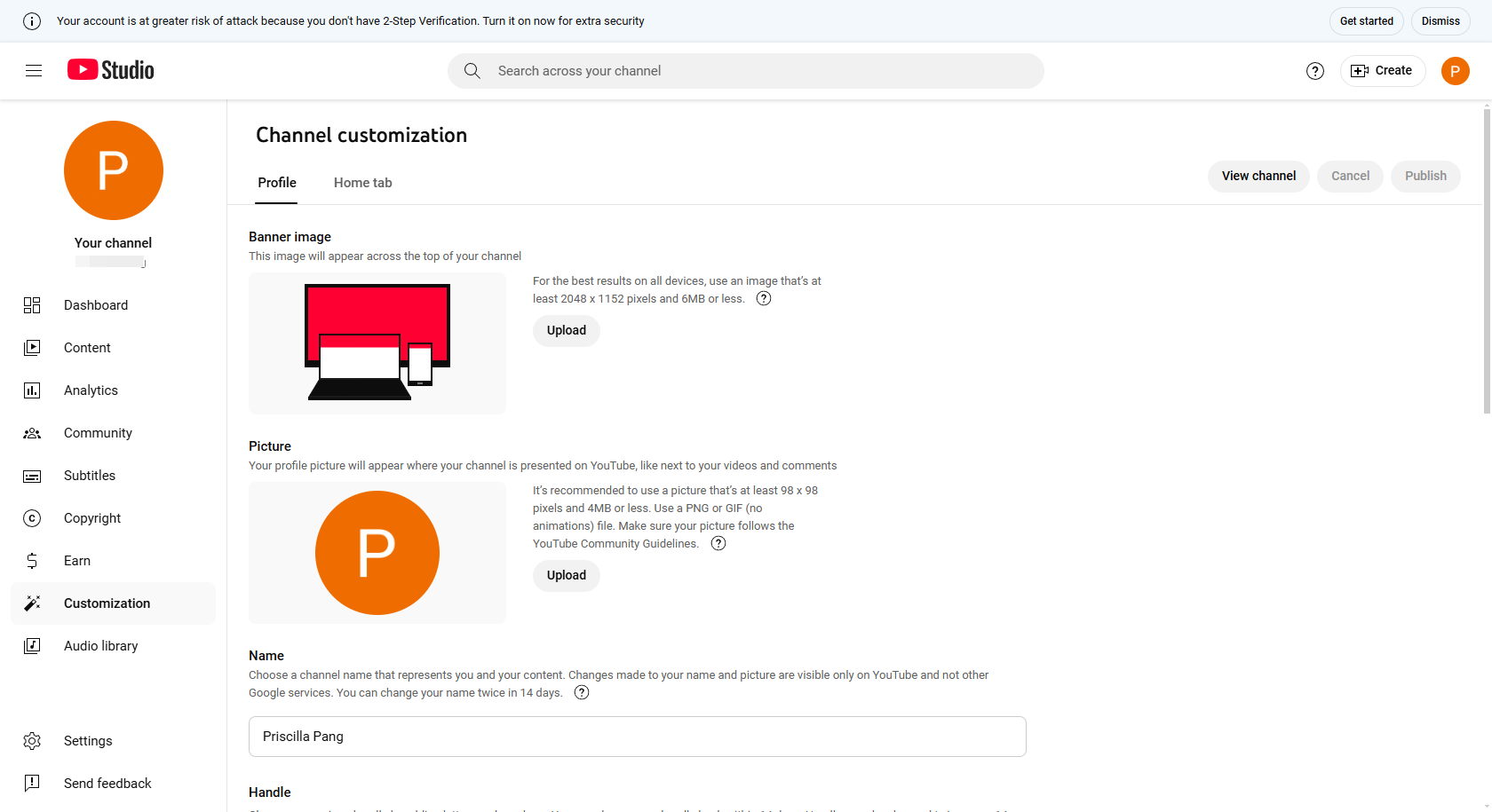Sesuaikan saluran Anda