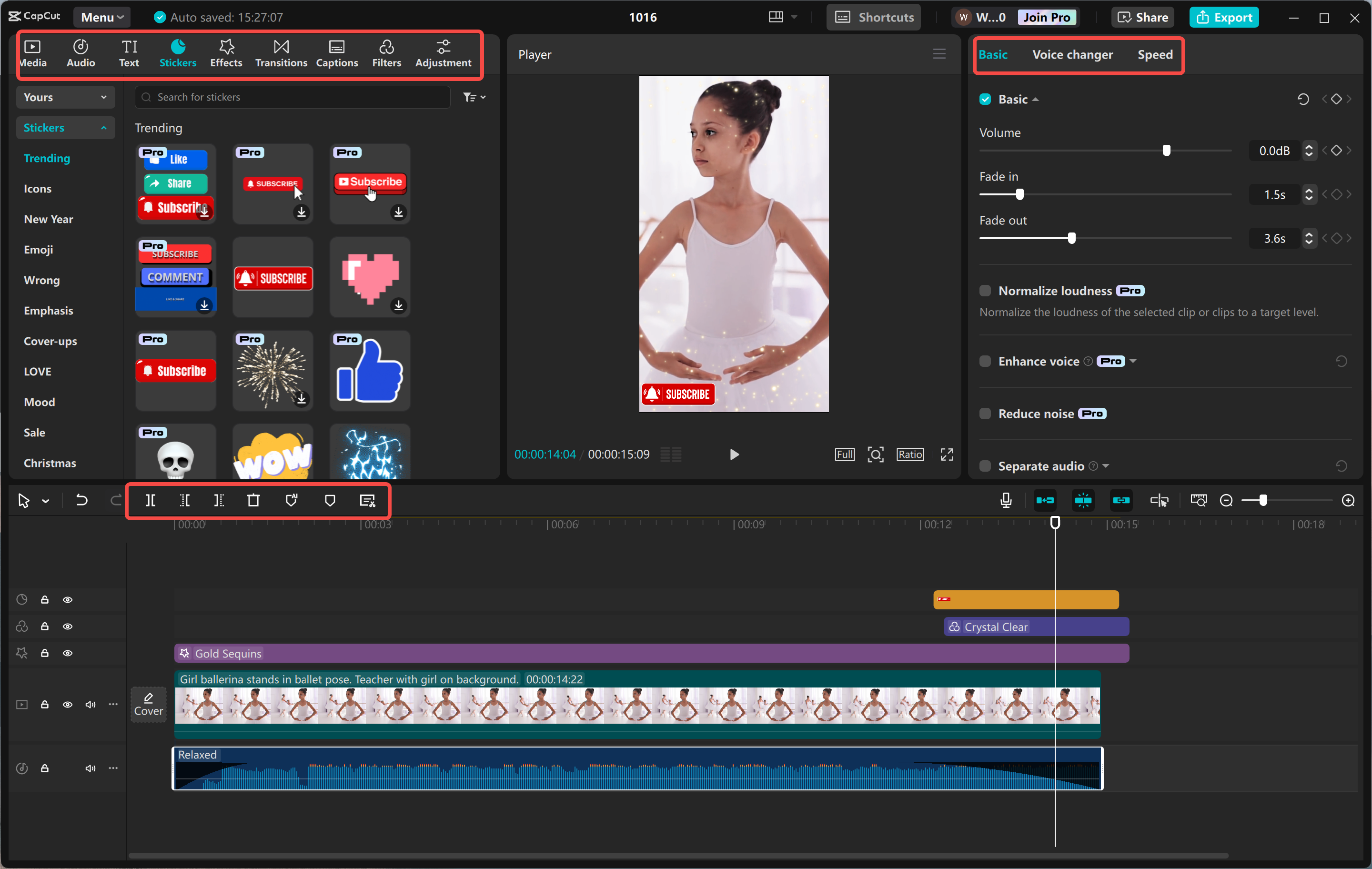 Mengedit YouTubeshort dengan CapCut fitur AI editor video desktop