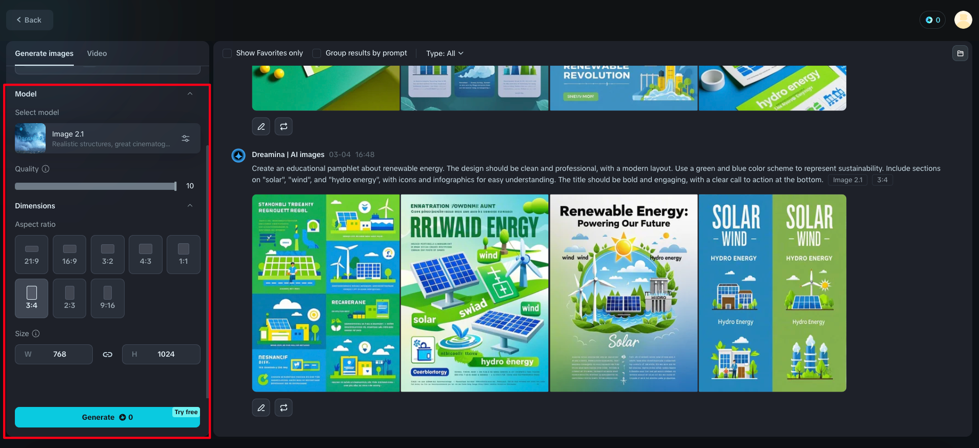 Criador de panfletos grátis