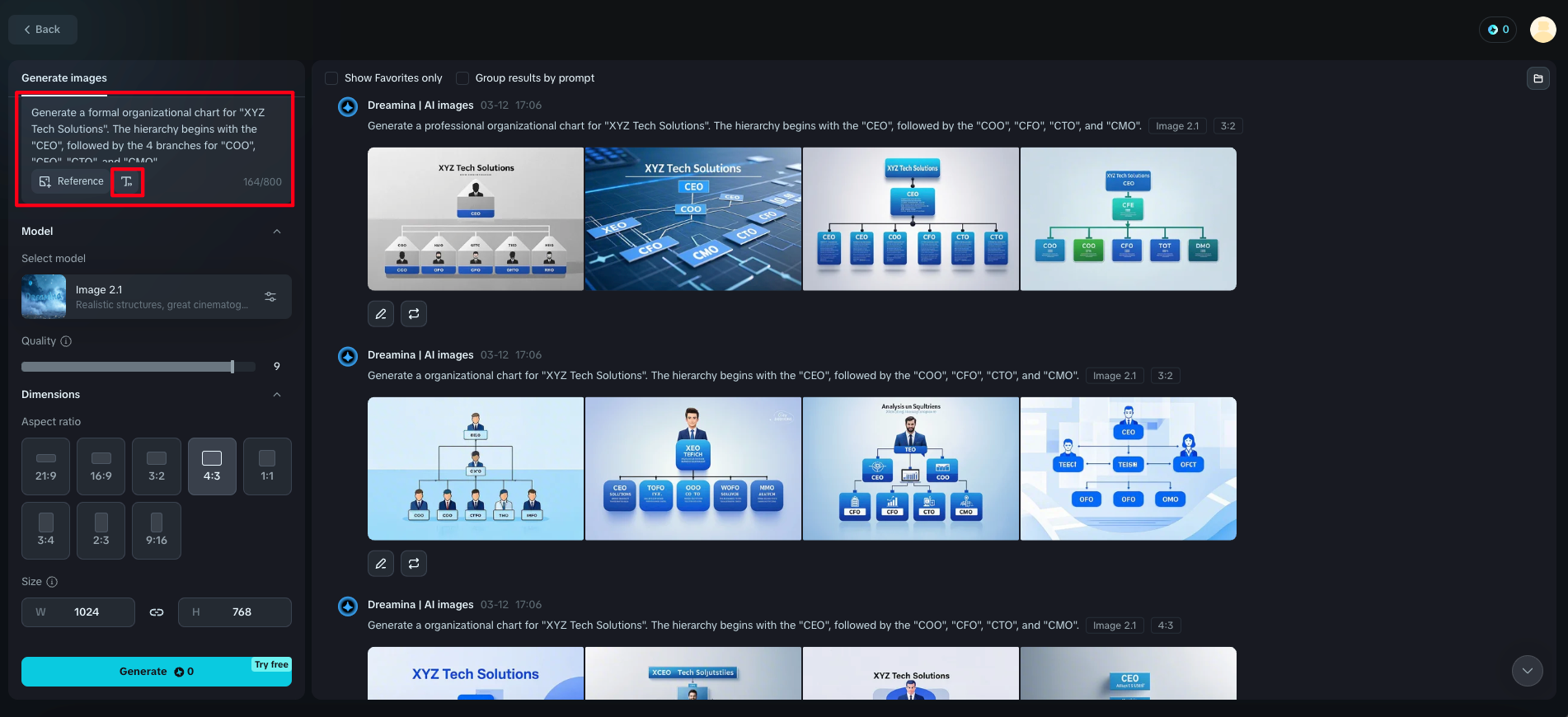pembina carta organisasi percuma