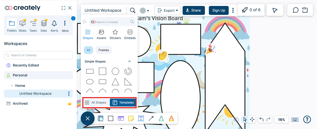 Wählen Sie eine Vorlage