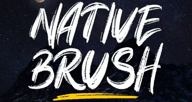 Common kinds of handwriting effects: Brush stroke