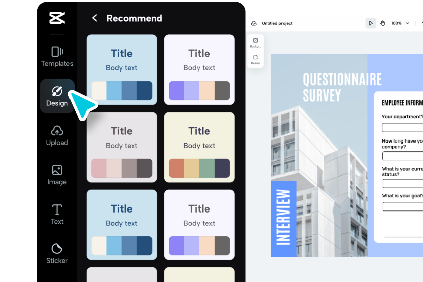 Personalizați designul