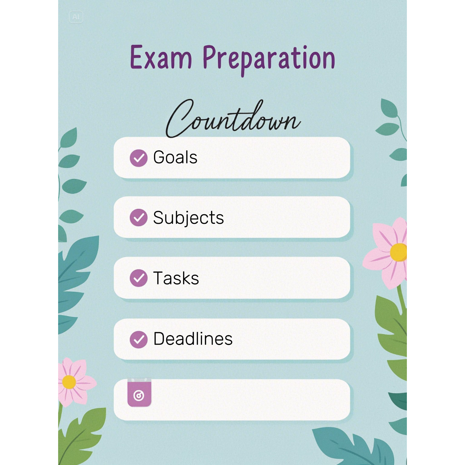 Para hacer lista de ideas para estudiantes