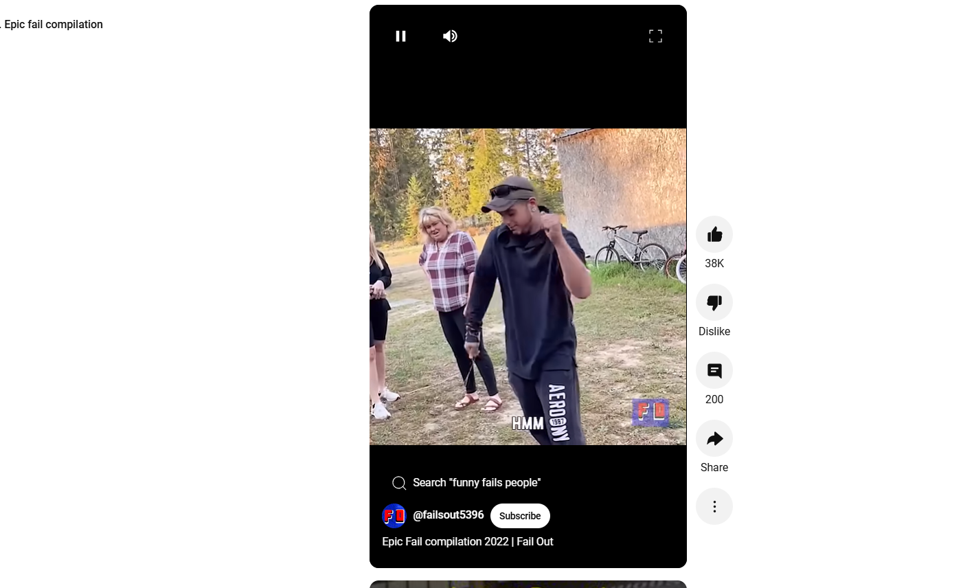 Epic fail compilation of funny YouTube shorts