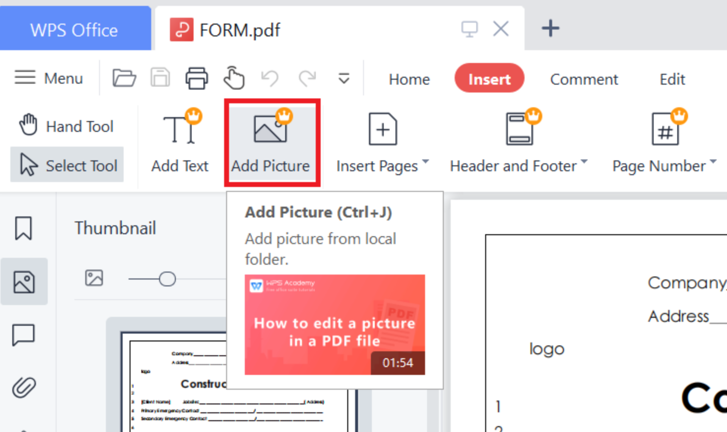Jak napisać tekst w pliku PDF: Wklejanie odręcznego obrazu