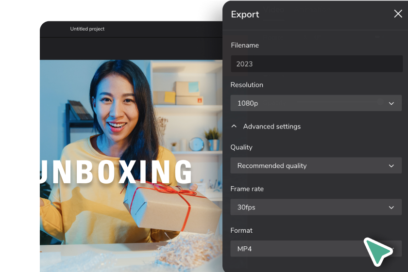 Aplicar efeitos e exportar