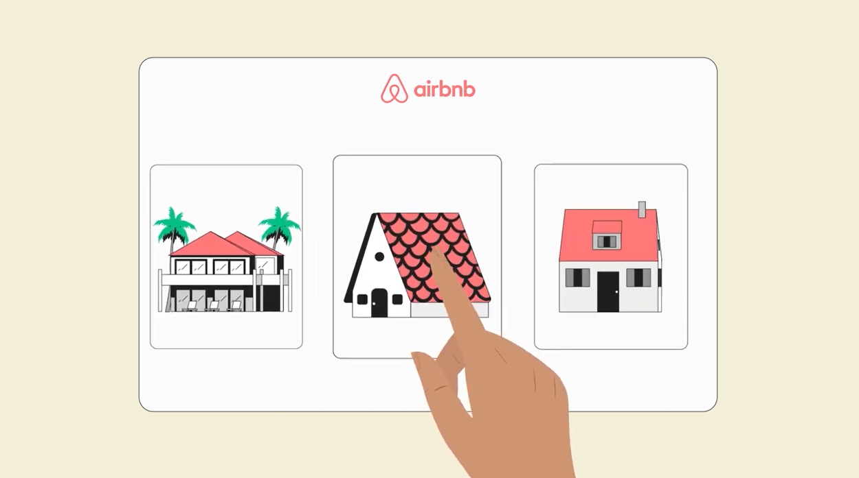 Airbnb's 3D explainer video for travelers and property owners