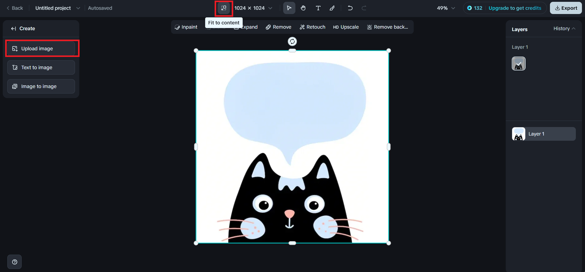 Upload your materials on canvas