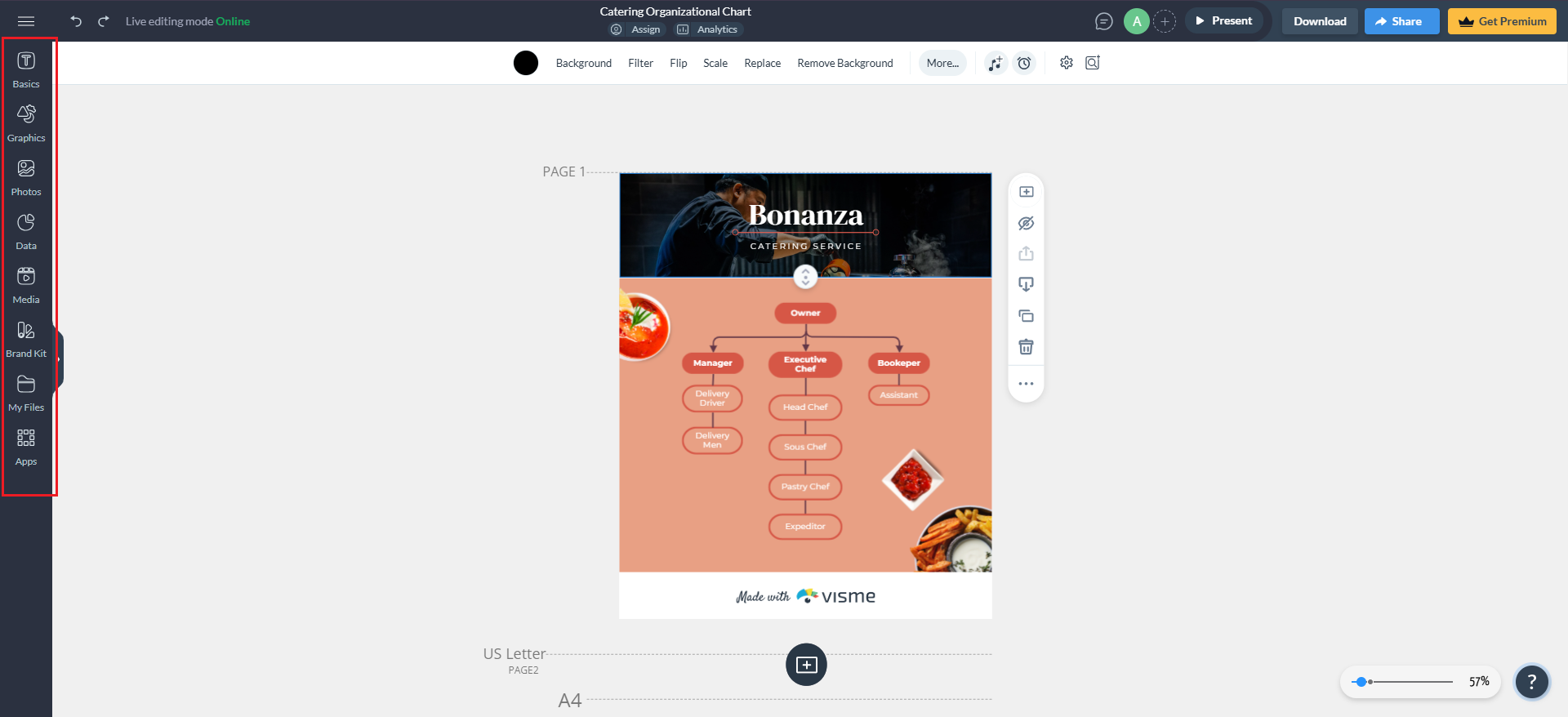 how do i make an organizational chart