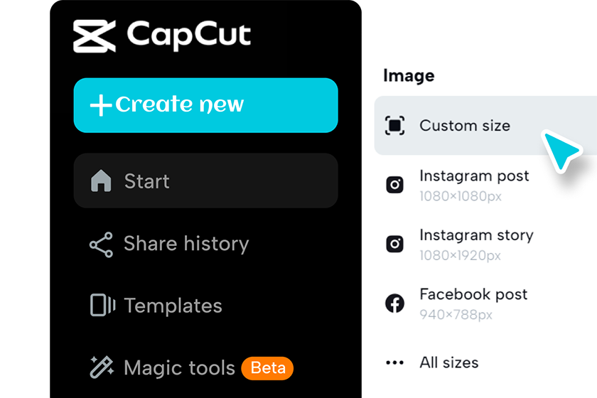 Access CapCut online