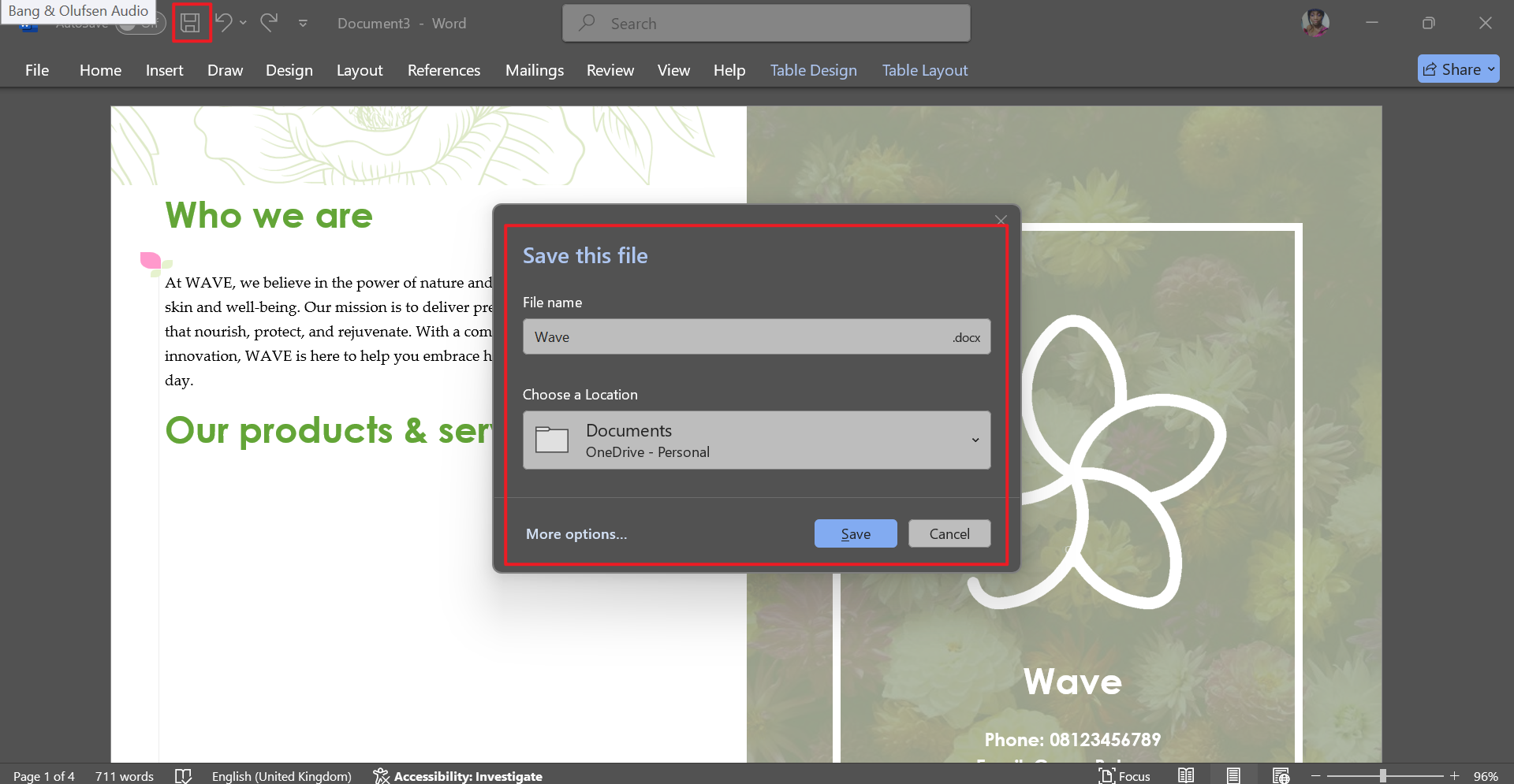 how to make a pamphlet on microsoft word