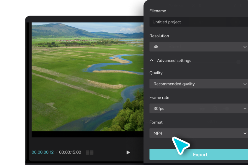 Step 3: Export or download the drone videos