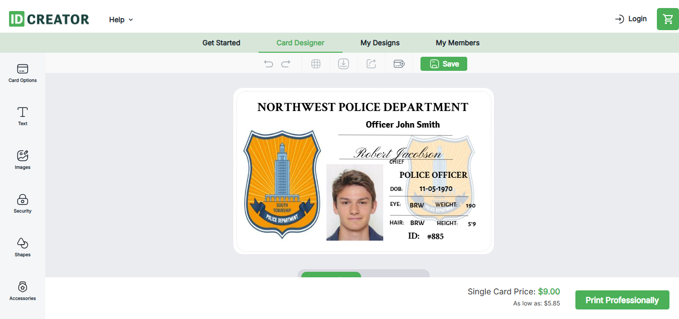 無料のバッジロゴメーカー