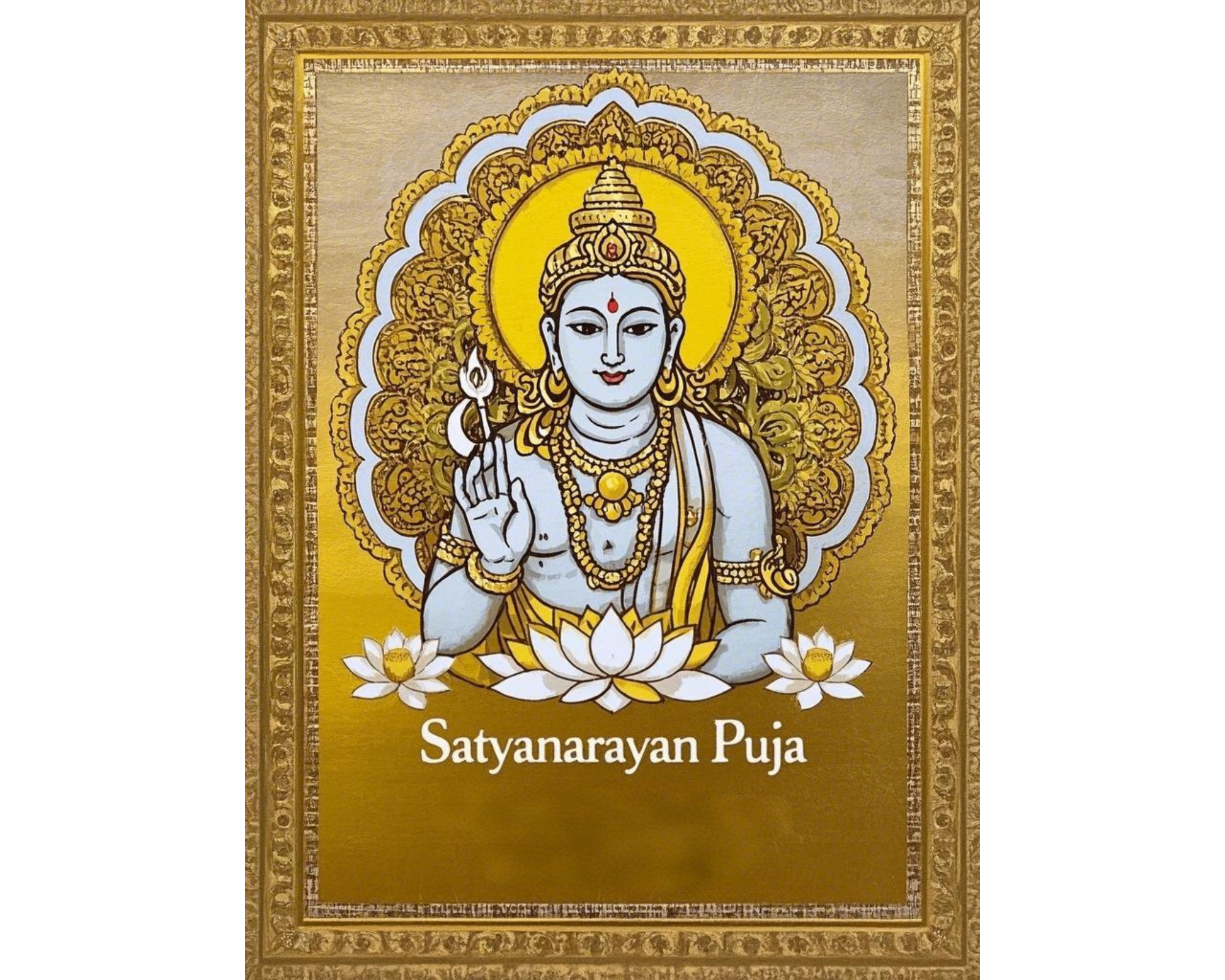Satyanarayan puja邀請卡設計