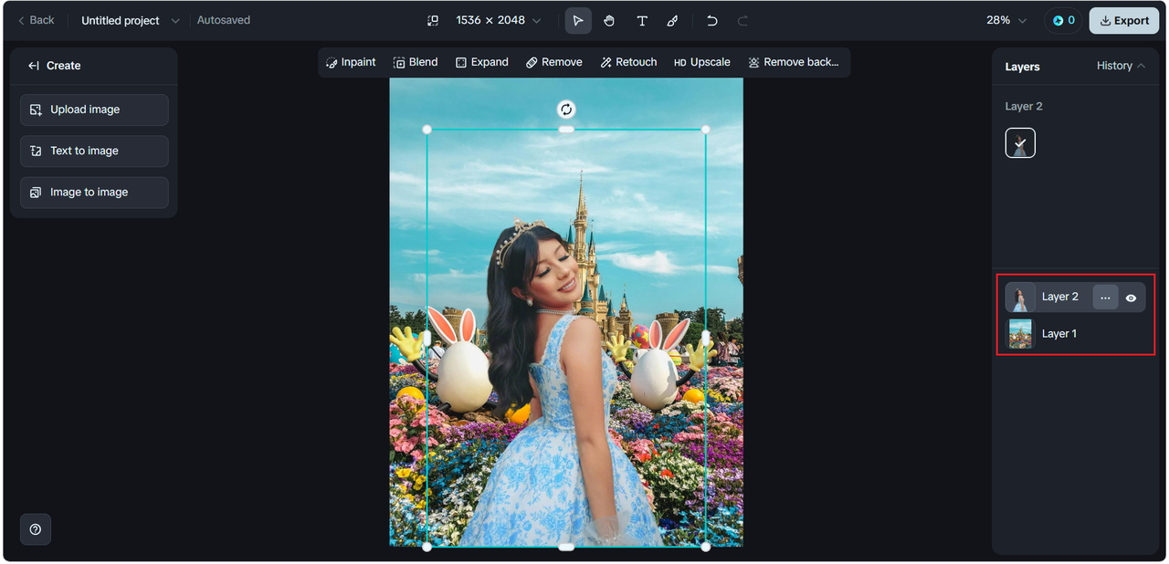 Editar arreglo de capas