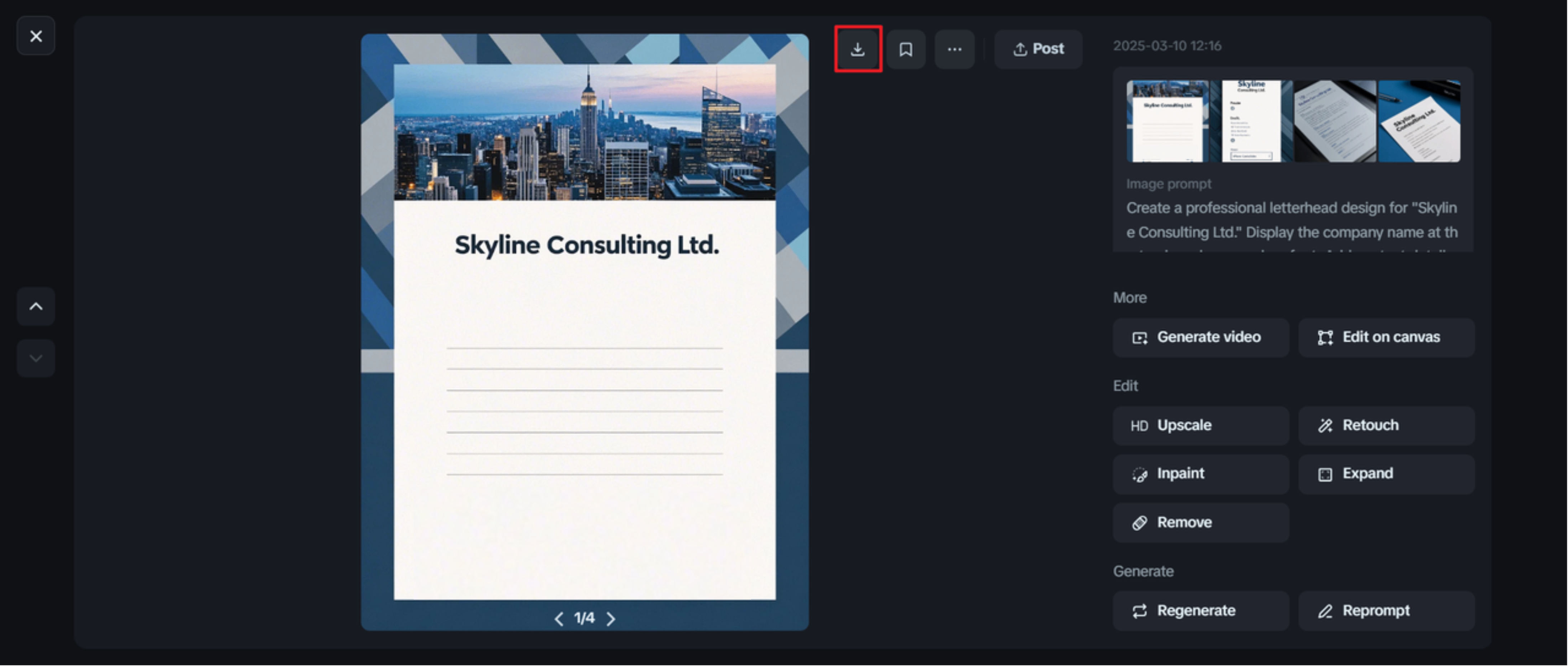 letterhead & logo design