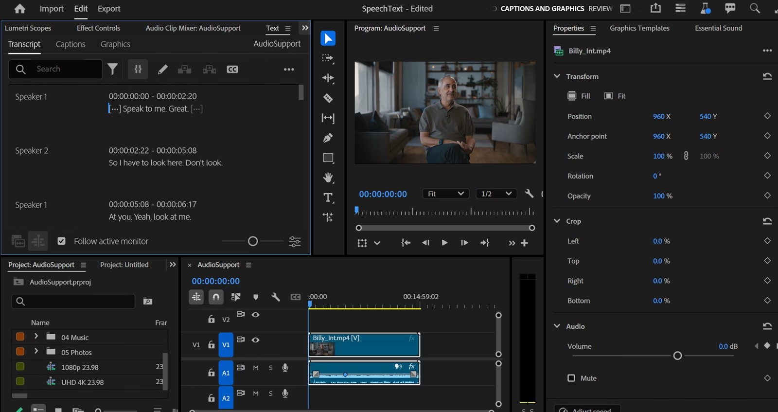 Adobe Premiere Pro - tunnettu työkalu tekstin kirjoittamiseen videoille