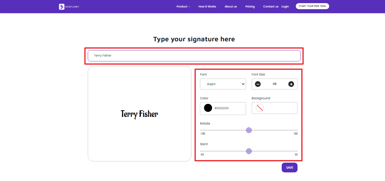 Free handwritten logo signature