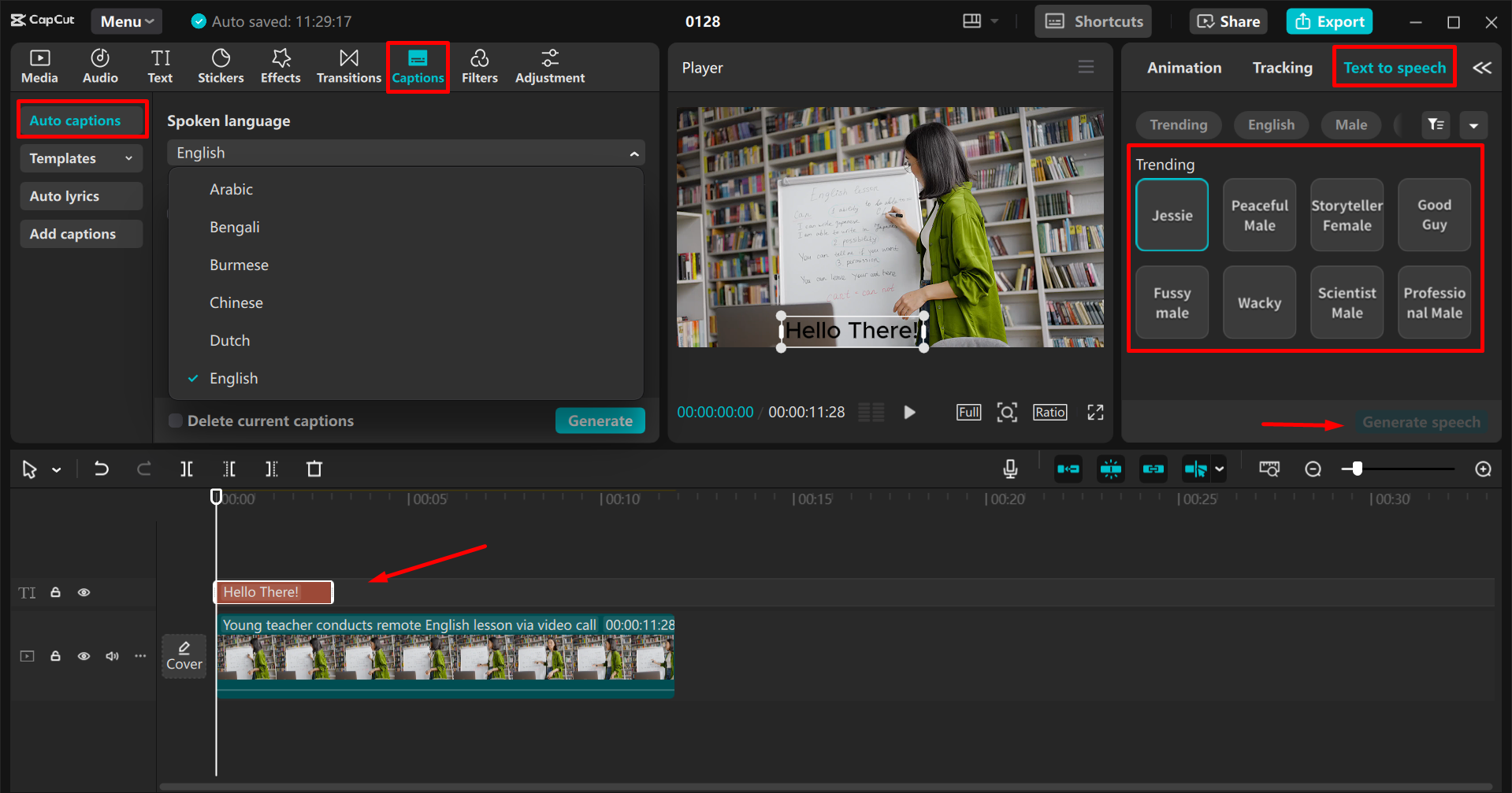 Image montrant comment créer des vidéos explicatives dans l' CapCut éditeur vidéo de bureau